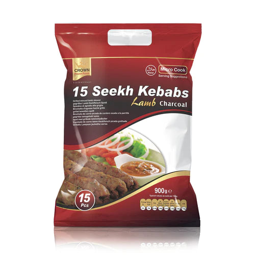 Crown Frozen Lamb Kebabs 900g (15 pieces)